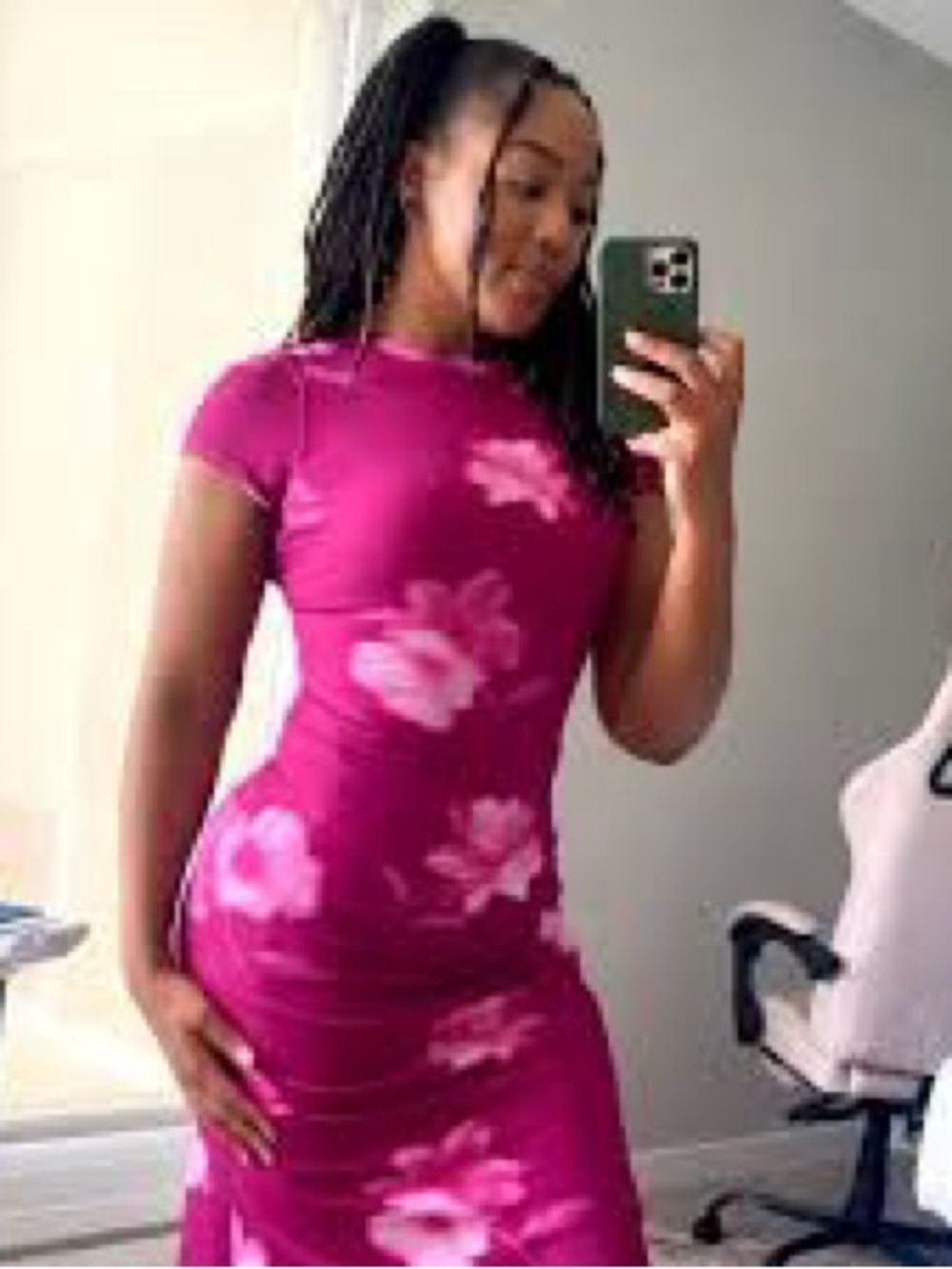 NWT See You Monday Burgundy Floral Dress - Picture 6 of 13